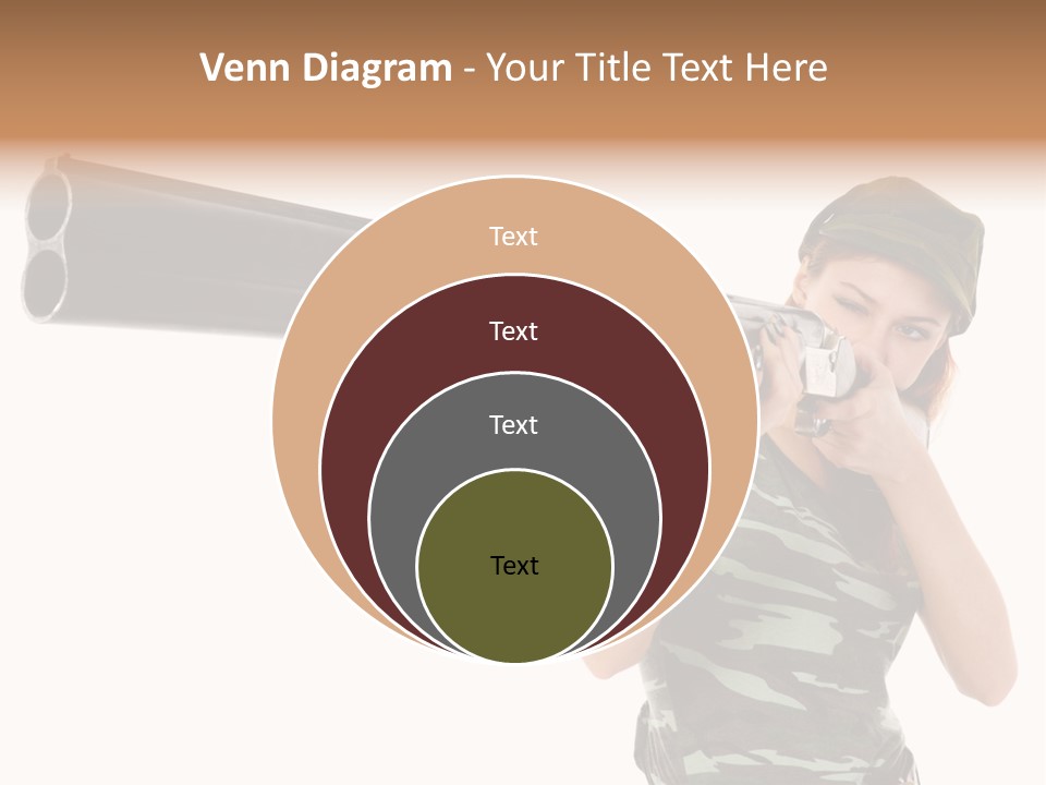 Aiming Boots White PowerPoint Template