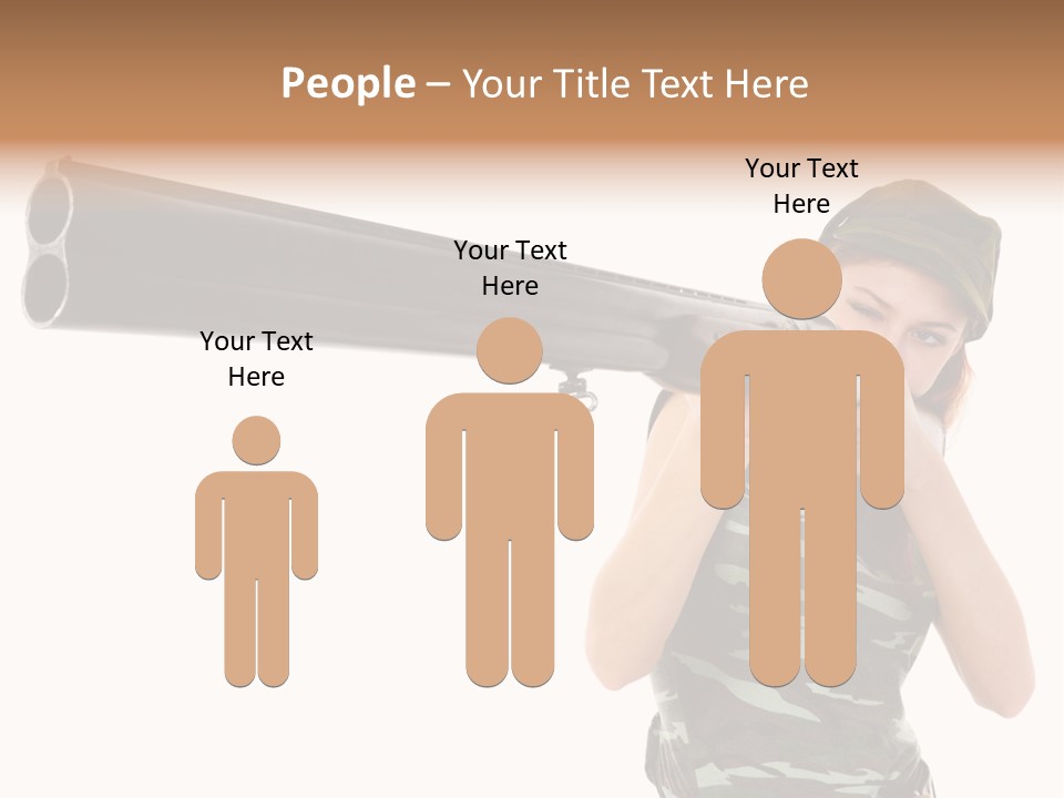 Aiming Boots White PowerPoint Template