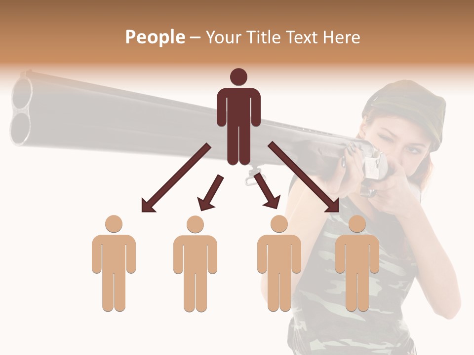 Aiming Boots White PowerPoint Template