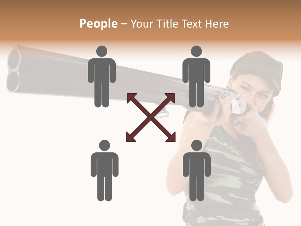 Aiming Boots White PowerPoint Template