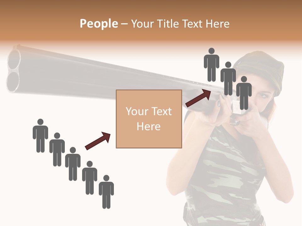 Aiming Boots White PowerPoint Template