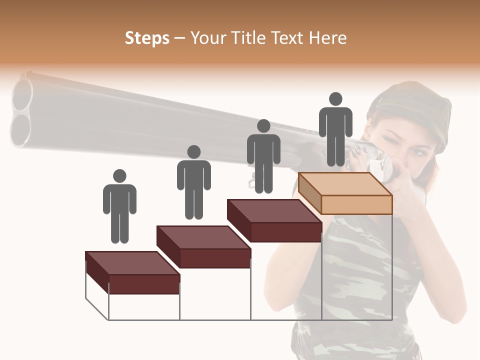 Aiming Boots White PowerPoint Template