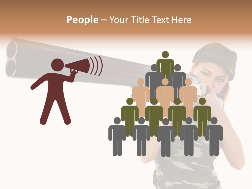 Aiming Boots White PowerPoint Template