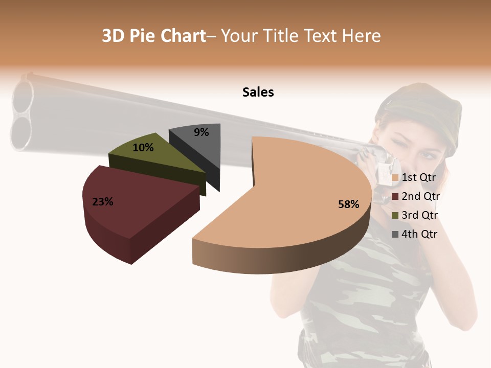 Aiming Boots White PowerPoint Template