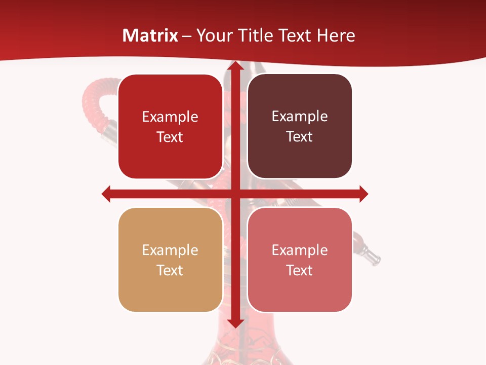 A Red Bottle With A Hookah On Top Of It PowerPoint Template