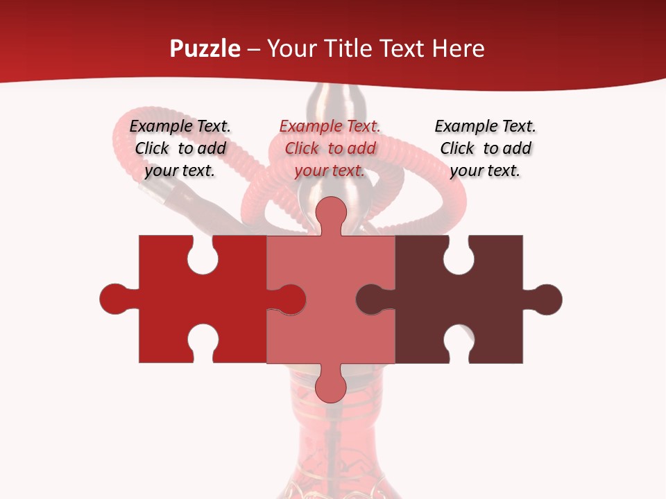 A Red Bottle With A Hookah On Top Of It PowerPoint Template