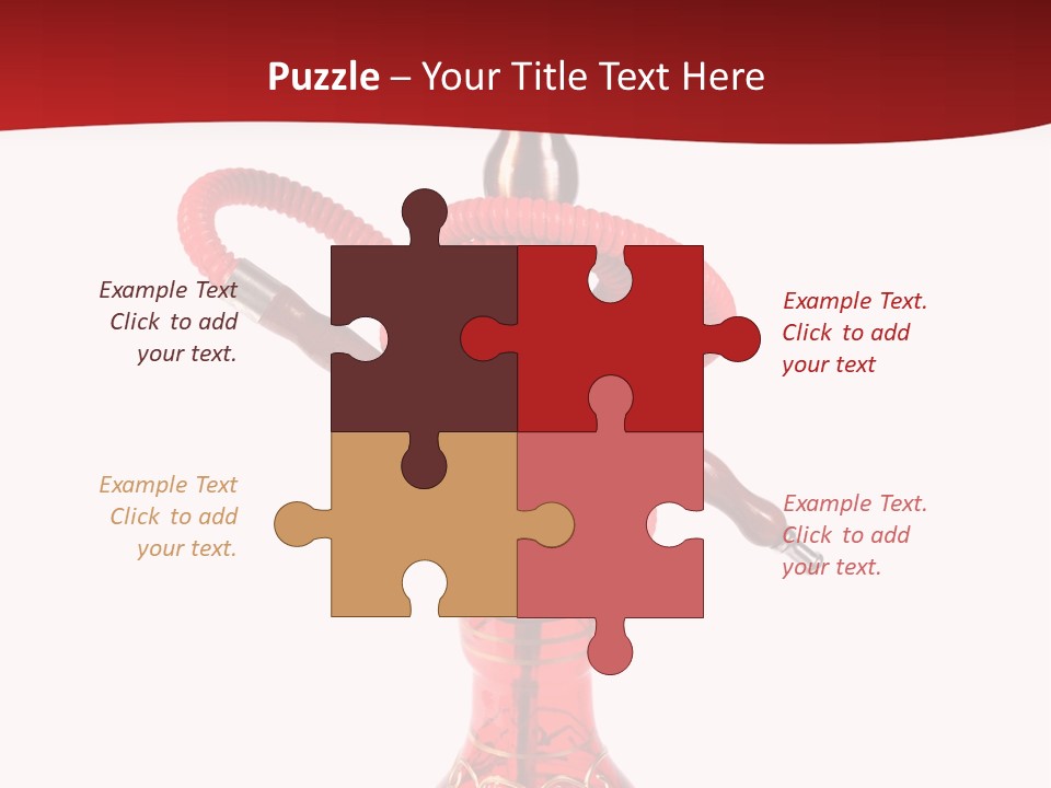 A Red Bottle With A Hookah On Top Of It PowerPoint Template