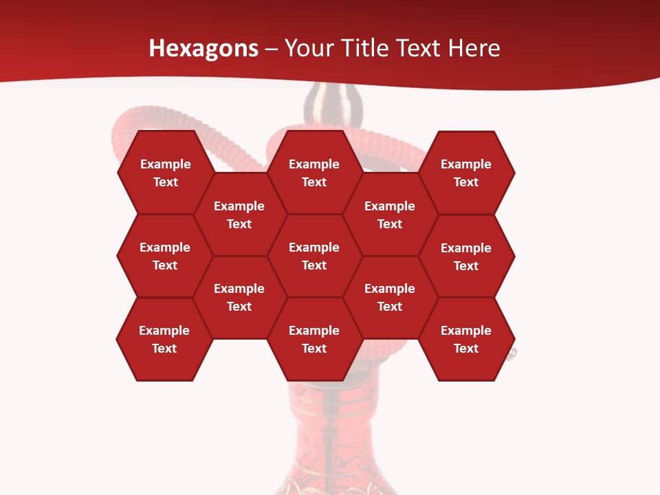 A Red Bottle With A Hookah On Top Of It PowerPoint Template