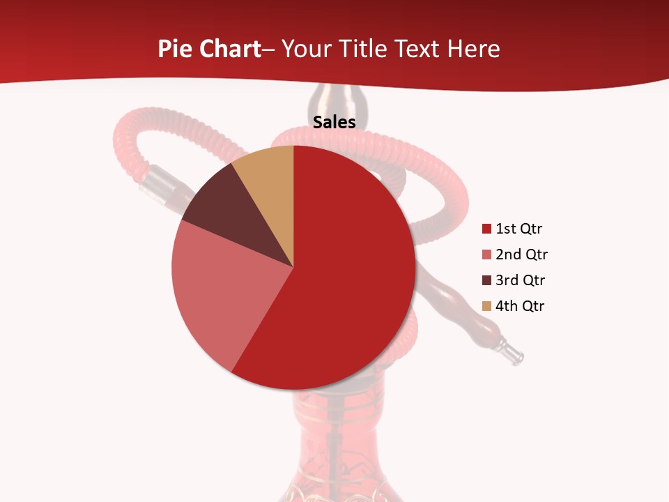 A Red Bottle With A Hookah On Top Of It PowerPoint Template