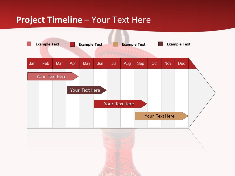 A Red Bottle With A Hookah On Top Of It PowerPoint Template