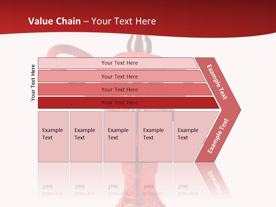 A Red Bottle With A Hookah On Top Of It PowerPoint Template