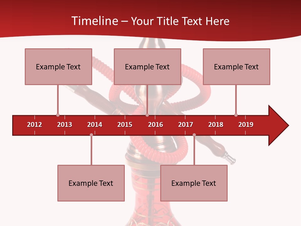 A Red Bottle With A Hookah On Top Of It PowerPoint Template