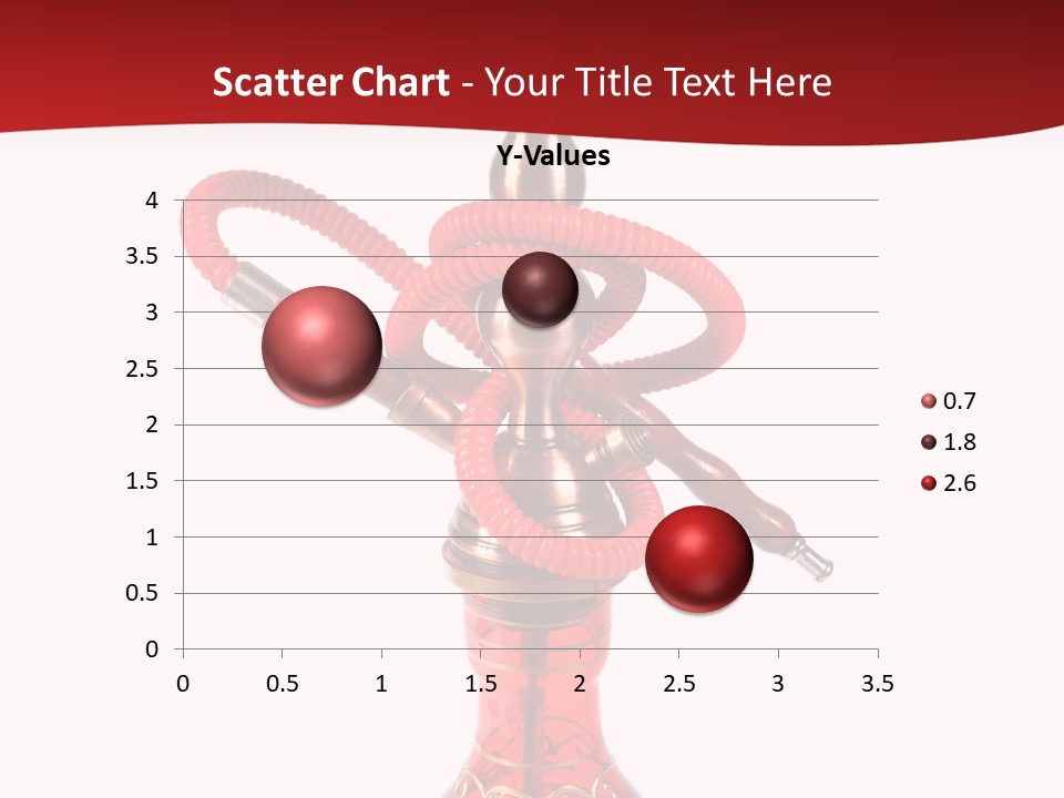 A Red Bottle With A Hookah On Top Of It PowerPoint Template