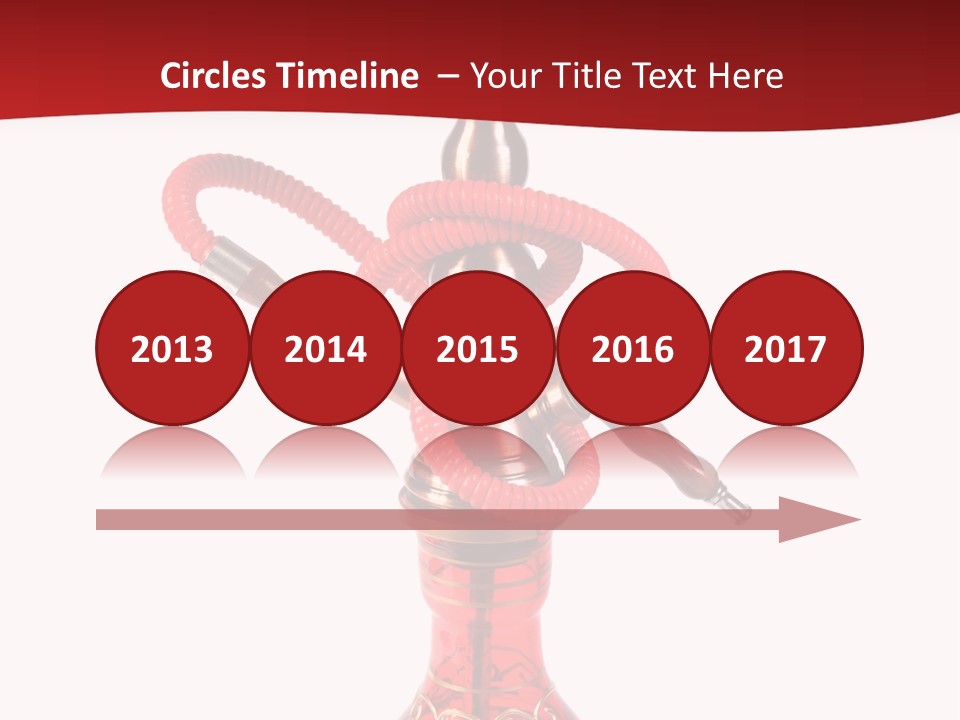 A Red Bottle With A Hookah On Top Of It PowerPoint Template