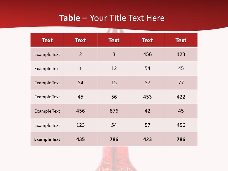 A Red Bottle With A Hookah On Top Of It PowerPoint Template