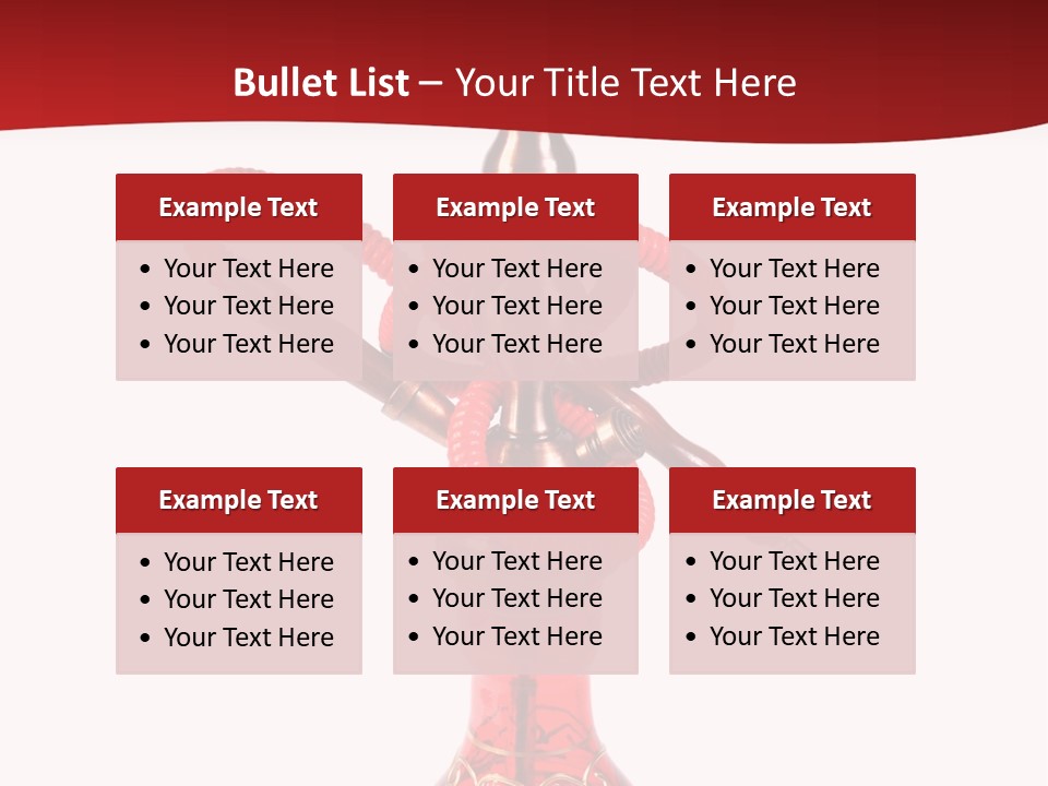 A Red Bottle With A Hookah On Top Of It PowerPoint Template