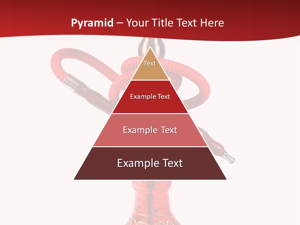 A Red Bottle With A Hookah On Top Of It PowerPoint Template