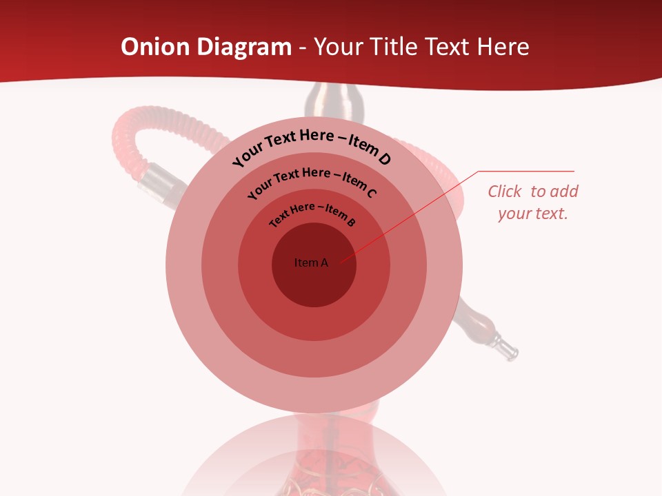 A Red Bottle With A Hookah On Top Of It PowerPoint Template