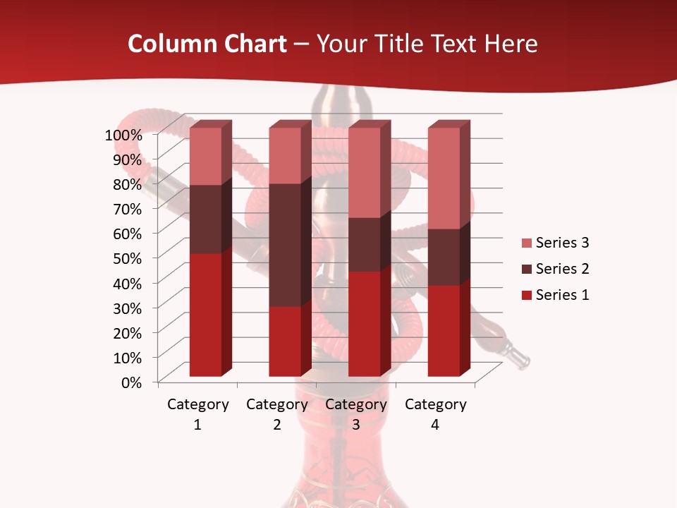 A Red Bottle With A Hookah On Top Of It PowerPoint Template