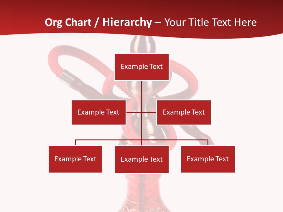 A Red Bottle With A Hookah On Top Of It PowerPoint Template