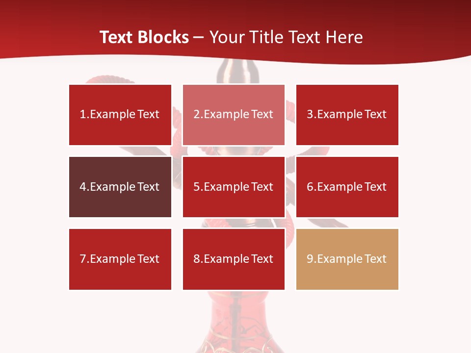 A Red Bottle With A Hookah On Top Of It PowerPoint Template