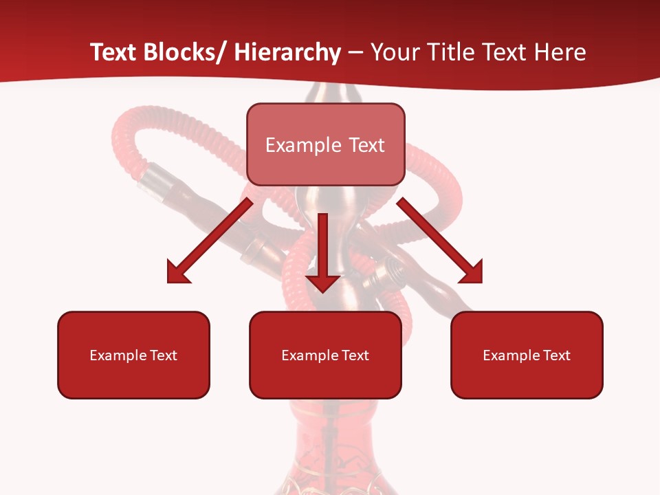 A Red Bottle With A Hookah On Top Of It PowerPoint Template