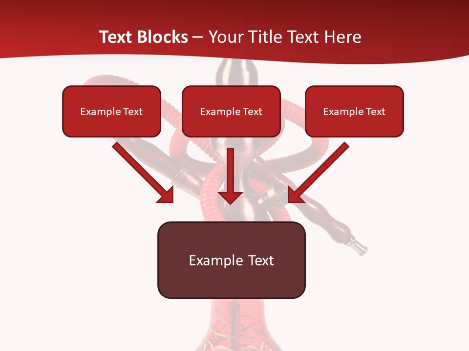 A Red Bottle With A Hookah On Top Of It PowerPoint Template