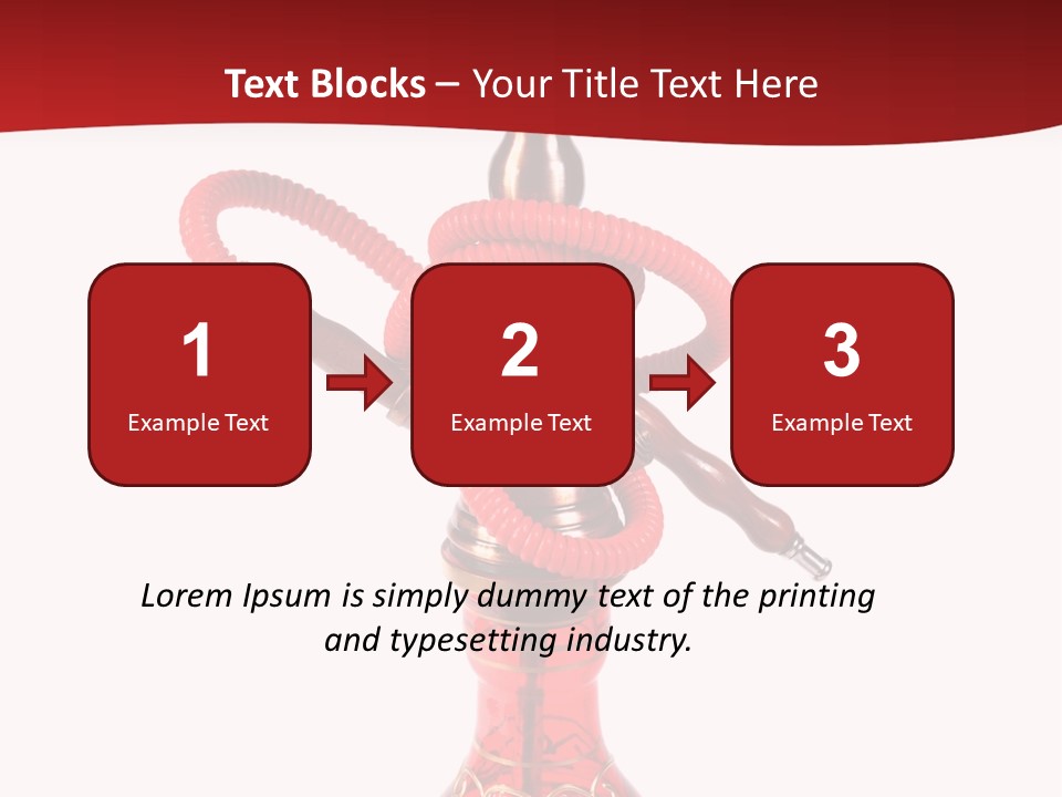 A Red Bottle With A Hookah On Top Of It PowerPoint Template
