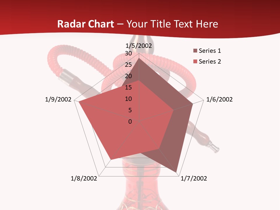 A Red Bottle With A Hookah On Top Of It PowerPoint Template