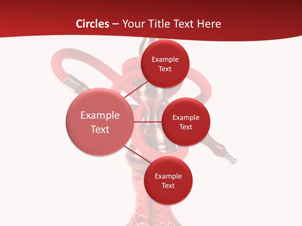 A Red Bottle With A Hookah On Top Of It PowerPoint Template