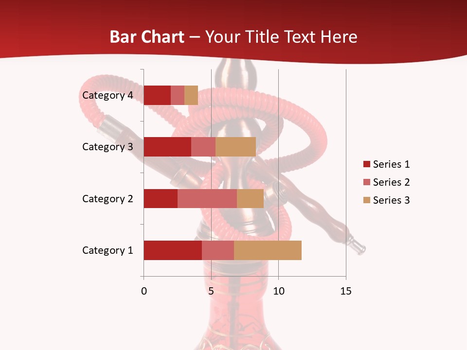 A Red Bottle With A Hookah On Top Of It PowerPoint Template