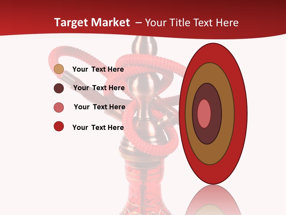A Red Bottle With A Hookah On Top Of It PowerPoint Template