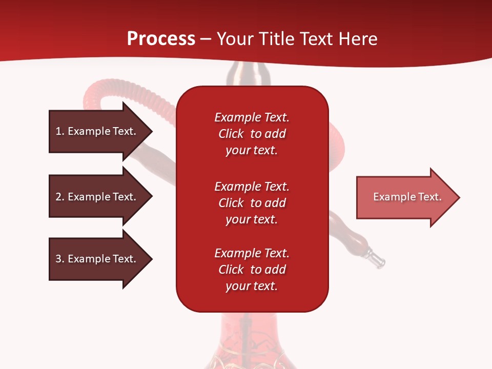 A Red Bottle With A Hookah On Top Of It PowerPoint Template