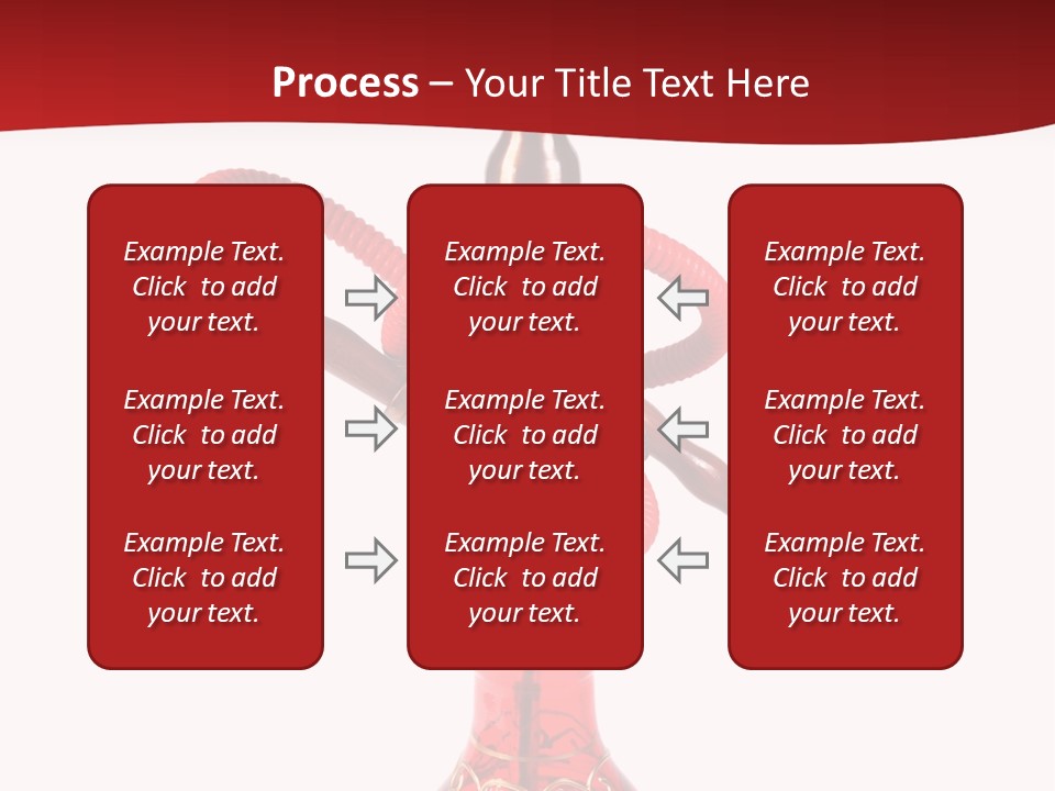 A Red Bottle With A Hookah On Top Of It PowerPoint Template