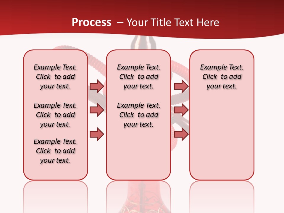 A Red Bottle With A Hookah On Top Of It PowerPoint Template
