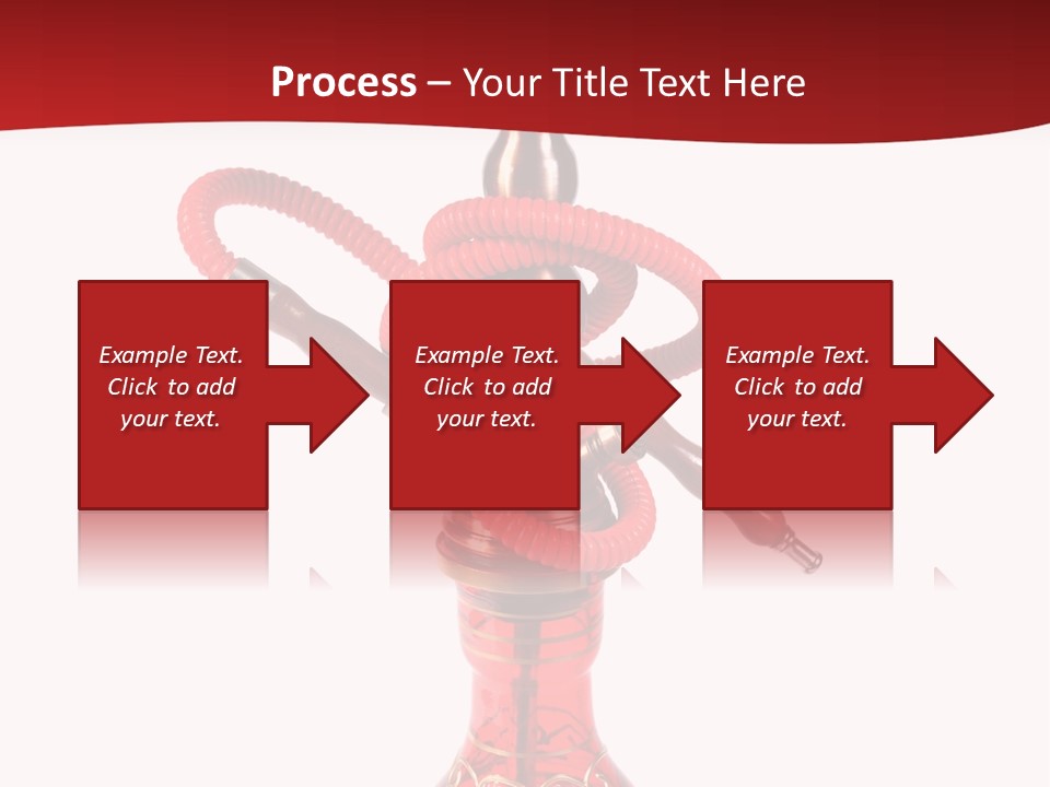 A Red Bottle With A Hookah On Top Of It PowerPoint Template