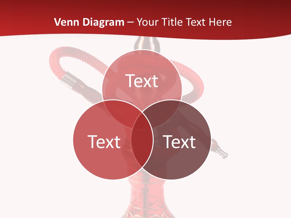 A Red Bottle With A Hookah On Top Of It PowerPoint Template