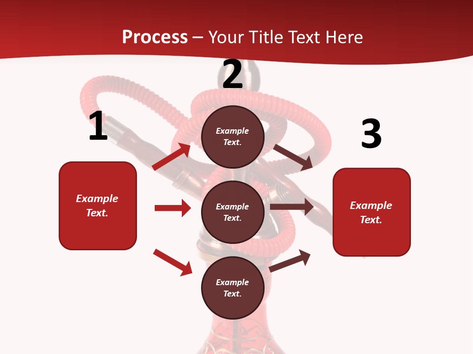 A Red Bottle With A Hookah On Top Of It PowerPoint Template