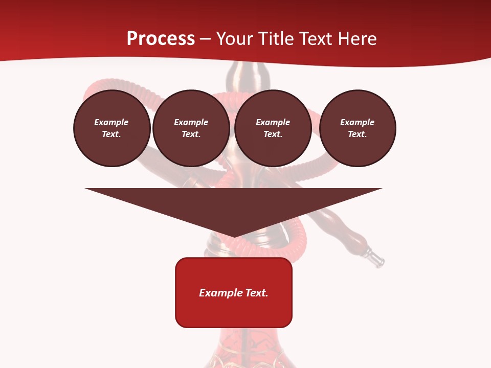 A Red Bottle With A Hookah On Top Of It PowerPoint Template