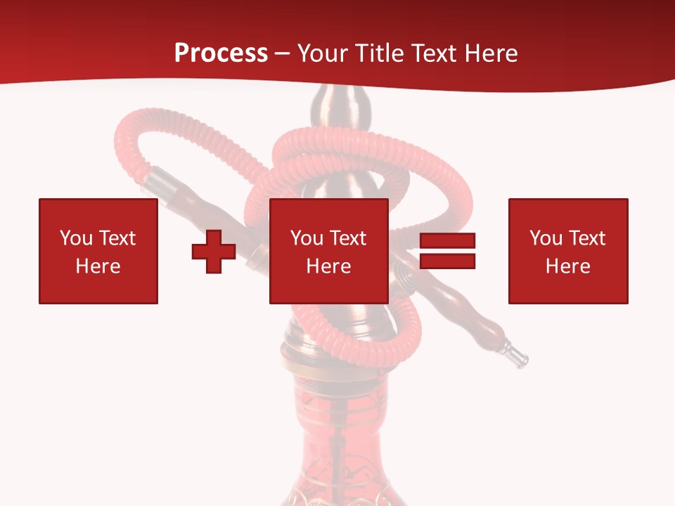 A Red Bottle With A Hookah On Top Of It PowerPoint Template