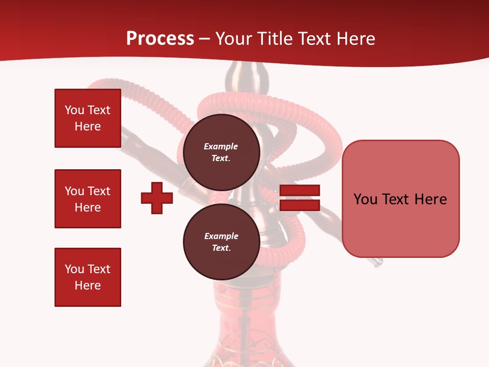 A Red Bottle With A Hookah On Top Of It PowerPoint Template