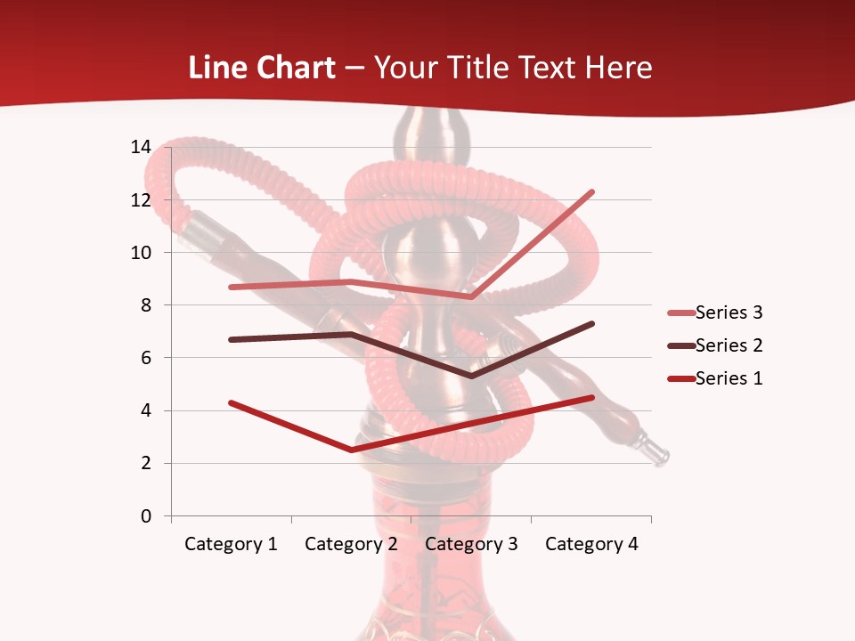 A Red Bottle With A Hookah On Top Of It PowerPoint Template