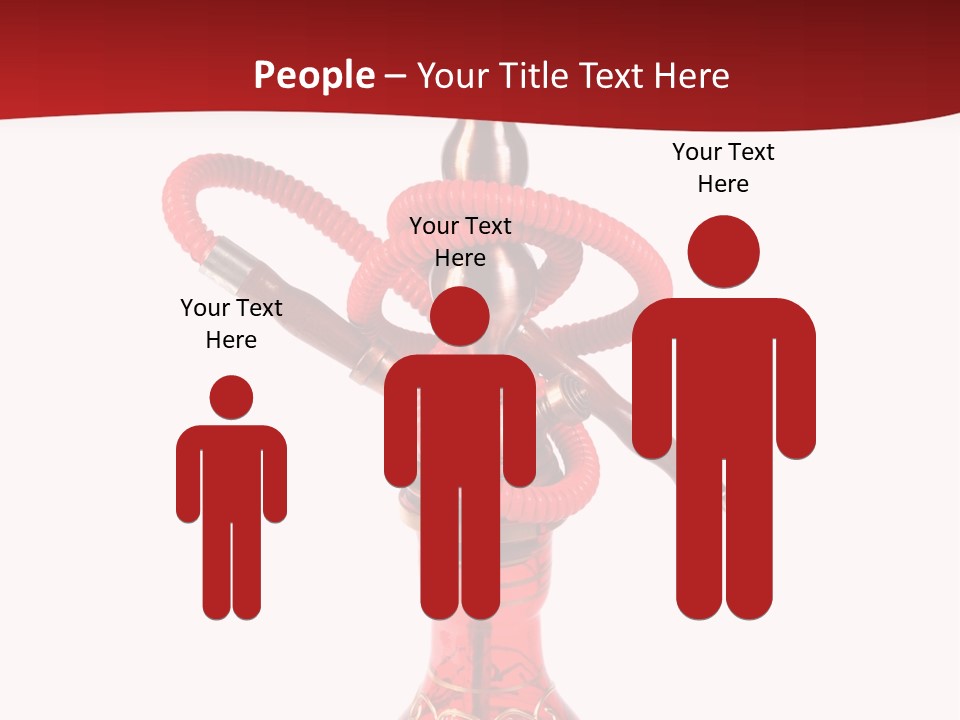 A Red Bottle With A Hookah On Top Of It PowerPoint Template