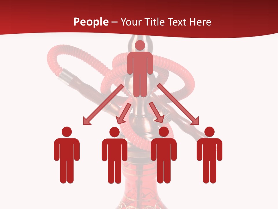 A Red Bottle With A Hookah On Top Of It PowerPoint Template