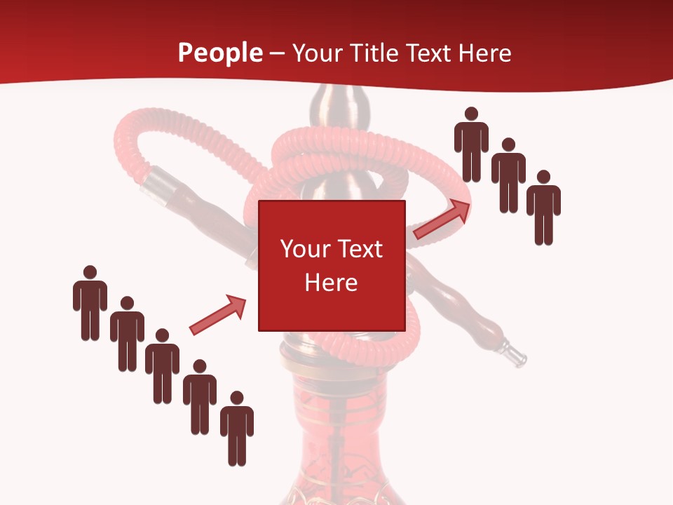 A Red Bottle With A Hookah On Top Of It PowerPoint Template
