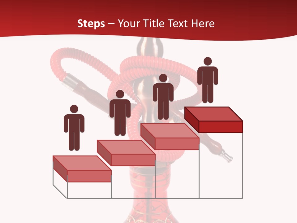 A Red Bottle With A Hookah On Top Of It PowerPoint Template