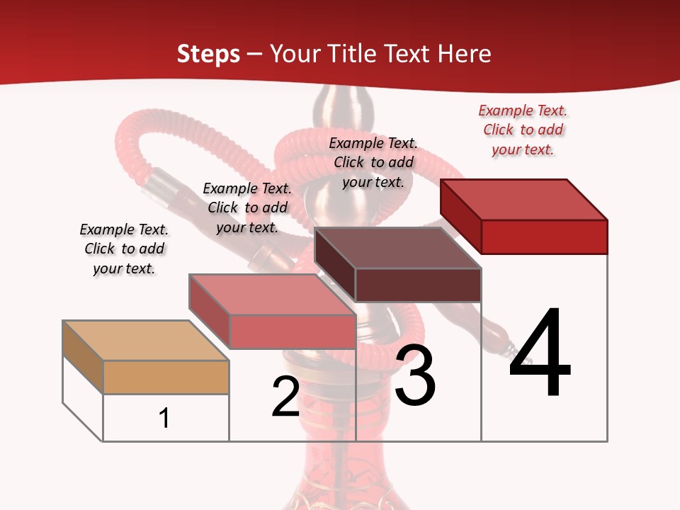 A Red Bottle With A Hookah On Top Of It PowerPoint Template