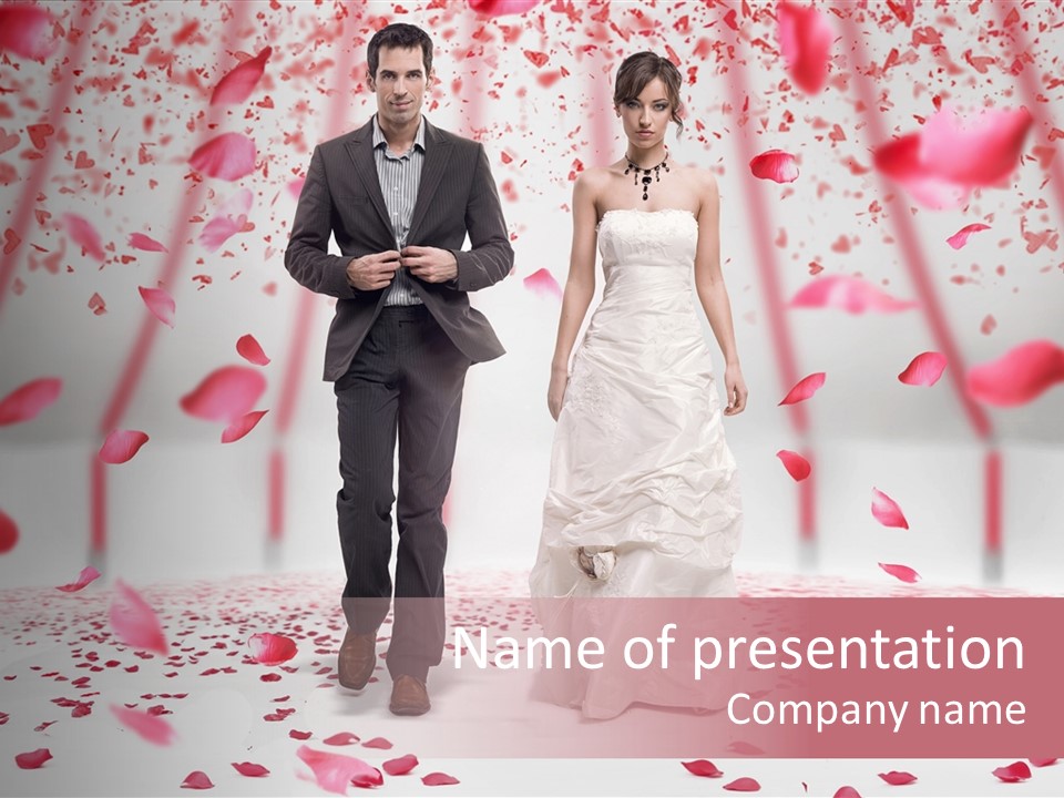 Dress Couple People PowerPoint Template