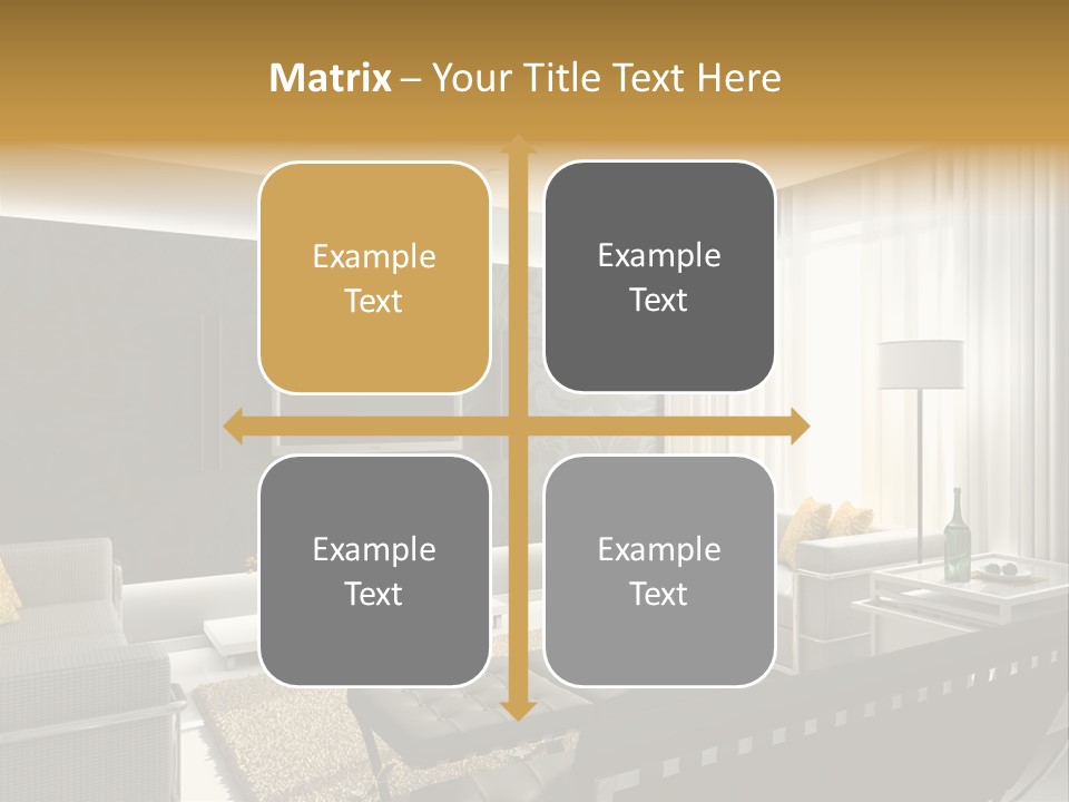 A Living Room Filled With Furniture And A Flat Screen Tv PowerPoint Template