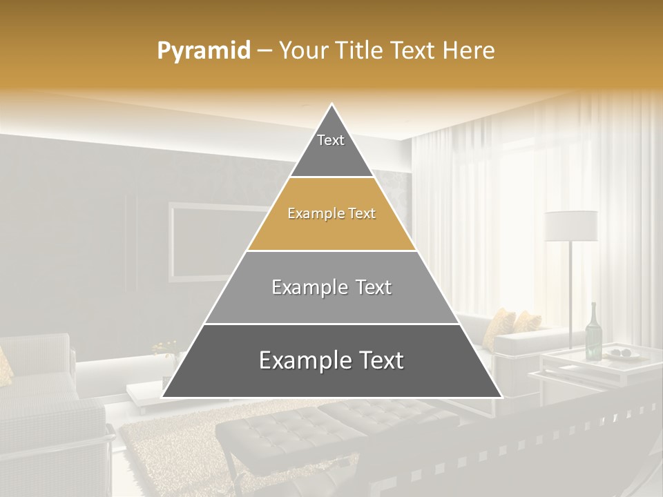 A Living Room Filled With Furniture And A Flat Screen Tv PowerPoint Template
